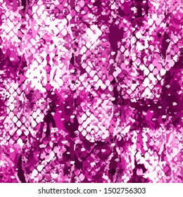 Full Seamless Onamental Snake Animal Skin Pattern Vector. Monochrome snake leather design for textile fabric print. Snake leather pattern for bag, shoes, tight, dress and fabric.