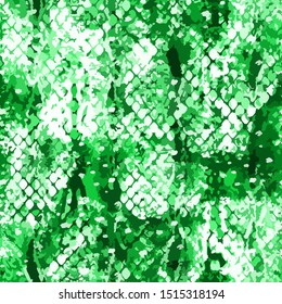 Full Seamless Onamental Snake Animal Skin Pattern Vector. Monochrome snake leather design for textile fabric print. Snake leather pattern for bag, shoes, tight, dress and fabric.