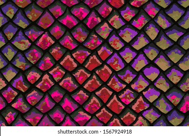 Full Seamless Onamental Snake Animal Skin Pattern Vector. Snake leather design for textile fabric print. Snake leather pattern for bag, shoes, tight, dress and fabric printing.