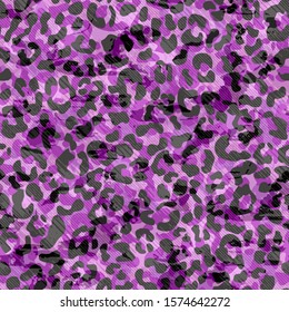 Full seamless pink leopard cheetah animal skin pattern. Design for textile fabric printing. Suitable for fashion use.
