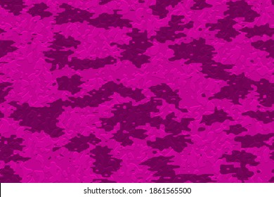 Full seamless pink military camouflage skin pattern vector for decor and textile. Army masking design for hunting textile fabric printing and wallpaper. Design for fashion and home design.