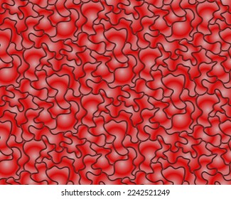 Patrón de impresión de textura de camuflaje rojo sin fisuras. Se puede usar para botas y pantalones cortos. Tela textil del ejército. Único camo militar de tinte de corbata. Ilustración vectorial.