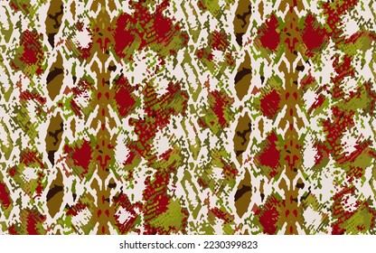 Full Seamless Snake Animal Skin Pattern Vector. Snake leather design for textile fabric print. Snake leather pattern for bag, shoes, tight, dress and fabric printing.
