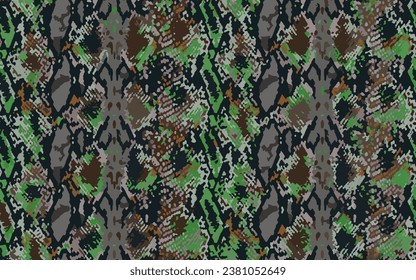 Full Seamless Snake Animal Skin Pattern Vector. Snake leather design for textile fabric print. Snake leather pattern for bag, shoes, tight, dress and fabric printing.