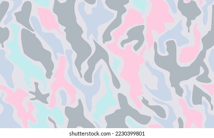 Full seamless summer and spring women military camouflage skin pattern vector for decor and textile. Snow army masking design for hunting textile fabric printing and wallpaper.