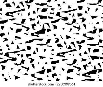 Full Seamless Texture Pattern. Monochrome Abstract Lines Vector. Black and White Dress Fabric Print. Design for Textile and Home Decoration. 