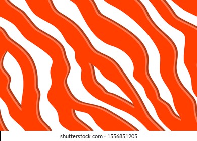 Full seamless tiger and zebra stripes animal skin pattern. Design for tiger colored textile fabric printing. Suitable for fashion use.