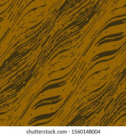 Full seamless tiger and zebra stripes animal skin pattern. Design for tiger colored textile fabric printing. Suitable for fashion use.
