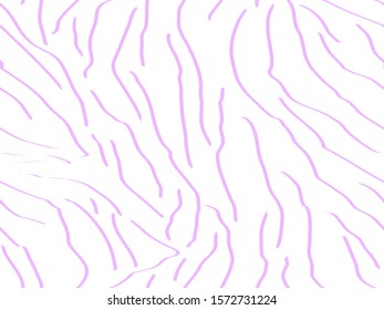 Full seamless tiger and zebra stripes animal skin pattern. Pink and white simple design for tiger colored textile fabric printing. Suitable for fashion use.