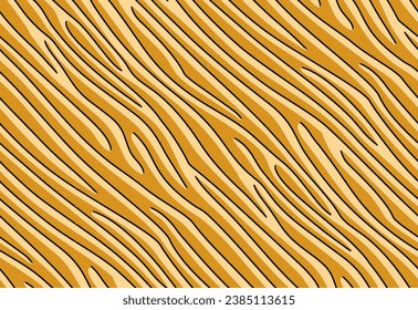 Full seamless tiger and zebra stripes animal skin pattern. Gold orange texture for textile fabric print. Suitable for fashion use.