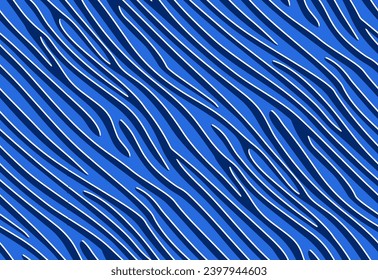 Full seamless tiger and zebra stripes animal skin pattern. Navy blue white texture for textile fabric print. Suitable for fashion use.