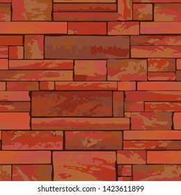 Full seamless vector wall pattern for backdrop, wall tile and textile. Black and red design for textile fabric print, wallpaper and construction. Design for fashion and architectural house.
