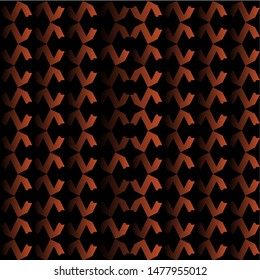 Full seamless vertical geometric skin pattern vector for decor and textile. Abstract Black and orange design for textile fabric printing and wallpaper. Design for fashion and wallpaper.