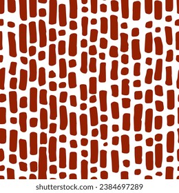 Full seamless vertical grunge shapes texture pattern vector. Red design for textile fabric print and wallpaper. Design for fashion and home design background.