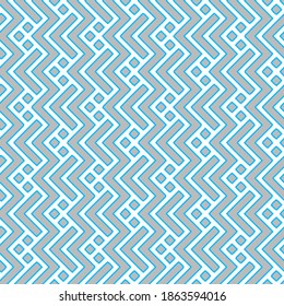 Full Seamless Vertical Zigzag Texture Fabric Print Pattern. Grey Blue and White Vector Design for Textile, Home Decoration and Structure.