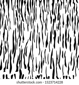 Full seamless Zebra animal pattern desinger black and white
