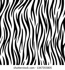 Full Seamless Zebra Animal Skin Pattern Stock Vector (Royalty Free ...