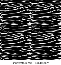Full Seamless Zebra Tiger Stripes Animal Skin Pattern in Vector Black And White Abstract Zigzag illustration for apparel dress clothes fabric print background