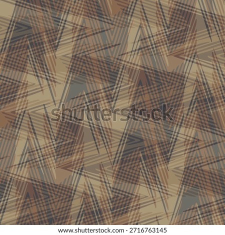 Full Seamless Zigzag Plaid Tartan Texture Pattern. Fabric Print. Geometric Design Suitable for Fashion Textile Home Decoration and Graphics
