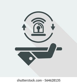 Full security services - Vector web icon