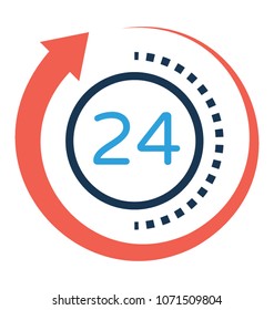 Full Service Flat and Line Icon 
