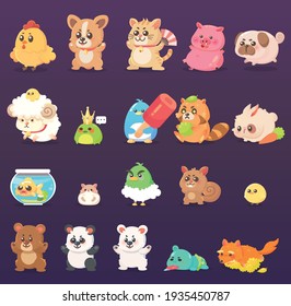 Full set of cute animals ( 20 Animals)