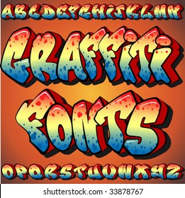 A Full Set of Graffiti Fonts