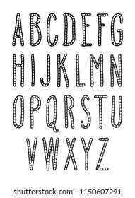 Similar Images, Stock Photos & Vectors of Hand drawn alphabet set ...