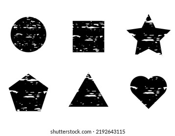 full shapes grunge vector design illustration isolated on white background
