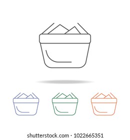 Full shopping basket icon. Element of a shopping multi colored icon for mobile concept and web app. Thin line icon for website design and development, app development. Premium icon on white background