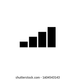 full signal icon vector. full signal sign on white background. full signal icon for web and app