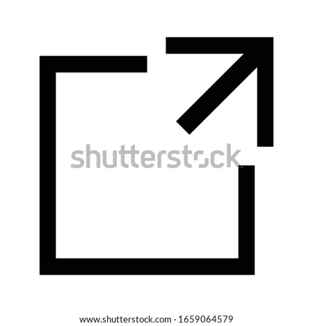 full size button icon on white background, vector symbol. focus icon full screen symbol logo template