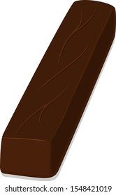 full size chocolate bar vector illustration