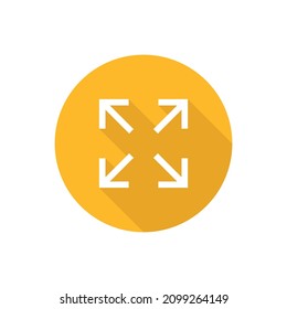 Full size flat icon with shadow