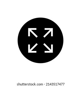 Full size icon in black round