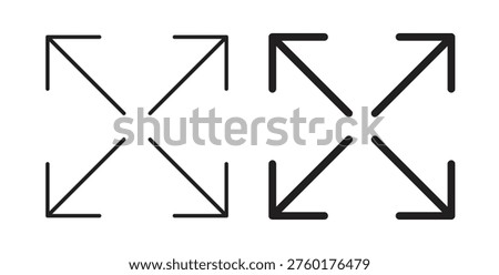 Full size icon flat vector illustration. Black Thin Line Icon Emblem Concept
