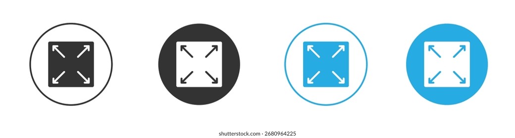 Full size icon. Graphic icon design template