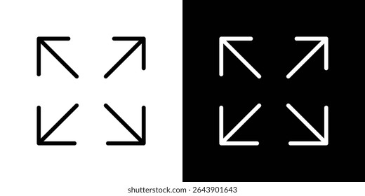 Ícone de tamanho normal Vetor gráfico definido para design de interface do usuário