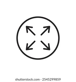 Full size icon outline set sign