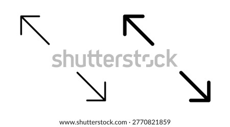 Full size icon pack flat black, Editable line icons