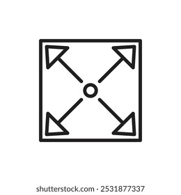 Full size icon Simple thin outline