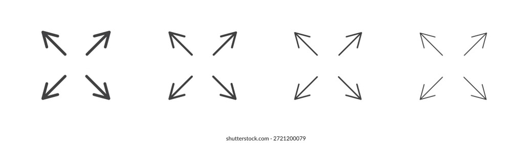 Ícones de tamanho normal para design gráfico e Web.
