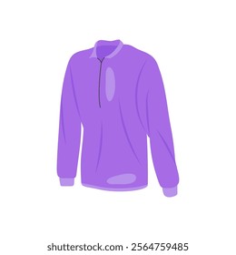 Full Sleeves Shirt , Autumn Isolated Vector Illustration