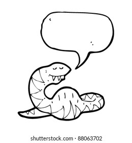 caricatura de serpiente completa