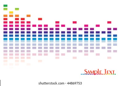 Full spectrum equalizer Vector. Also available in raster.