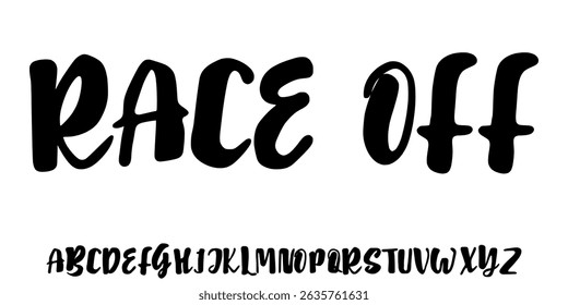 full speed lettering vector backgroung