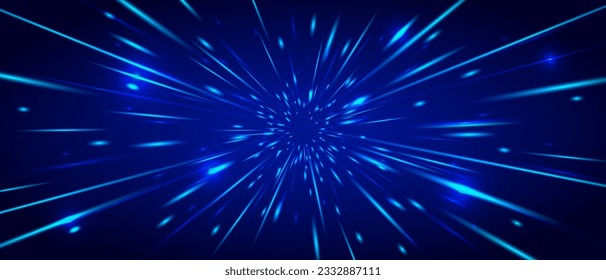 Full Speed Warp Through Outer Space Background