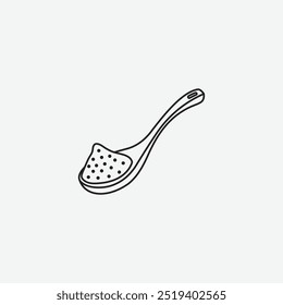 Full spoon icon isolated on white background