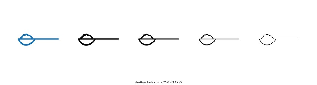 full spoon icon Outline vector logo for web ui