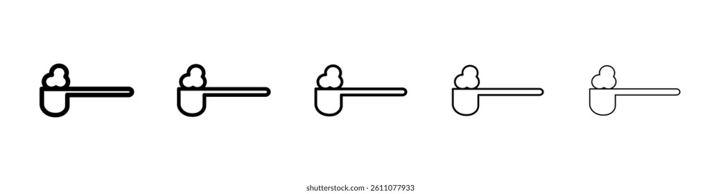 full spoon icon Symbol mark in Outline style